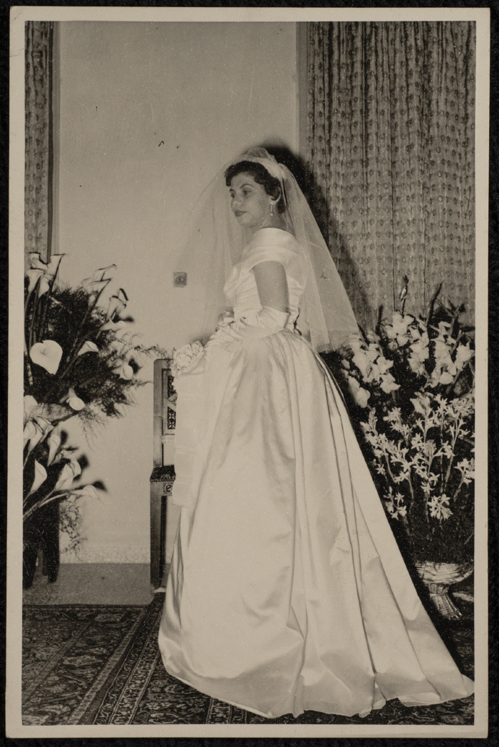 Malak al-Husseini on her wedding day