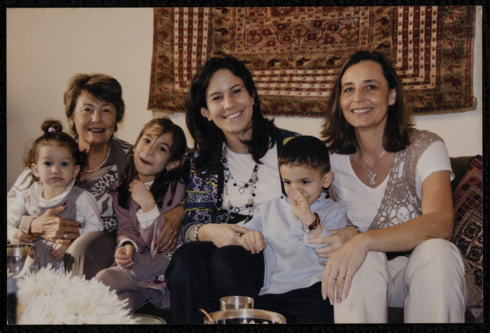 Malak al-Husseini with others