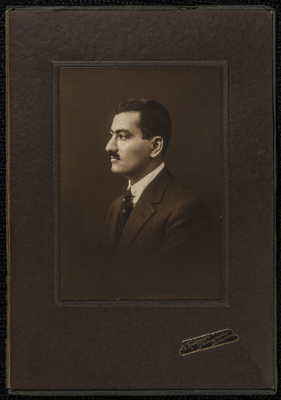 A portrait of Musa al-Alamy