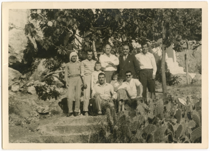 Jamal Yousef Ali with other men from Peki'in