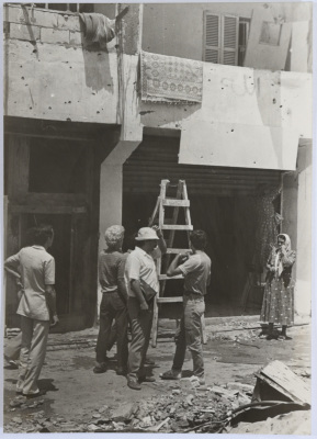 آثار الدمار، بيروت، 1985