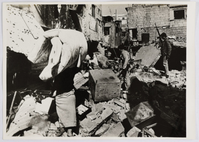 Total Bombardment of Shatila Camp During the War of Camps