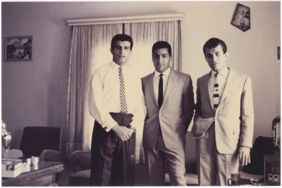 Mahmoud Diab in the house of Ibrahim Hijazi in the city of Tamra
