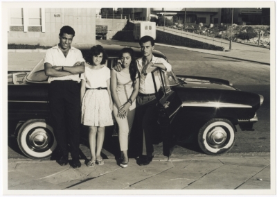 Ibrahim Hijazi with his friends, 1960s