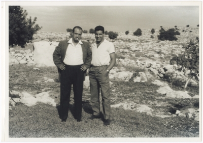 A man from the Hijazi family and another from the Zaidani family in Khalla