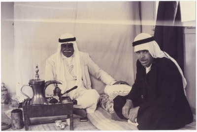 Mohammed and Hassan Hijazi sit in the office of Al Hijazi
