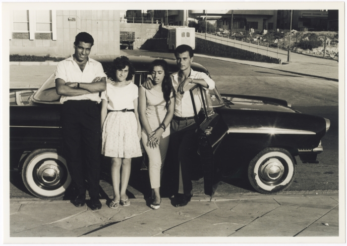 Ibrahim Hijazi with his friends, 1960s