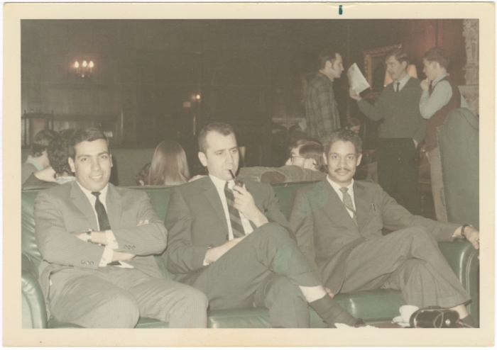 Ibrahim Hijazi with a number of men in Europe