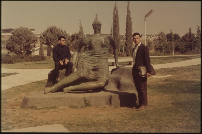 محمد حجازي وفاروق ذياب، في الجامعة العبرية