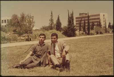 A Photo Ibrahim Hijazy and Musa Dhyab at the HUJI