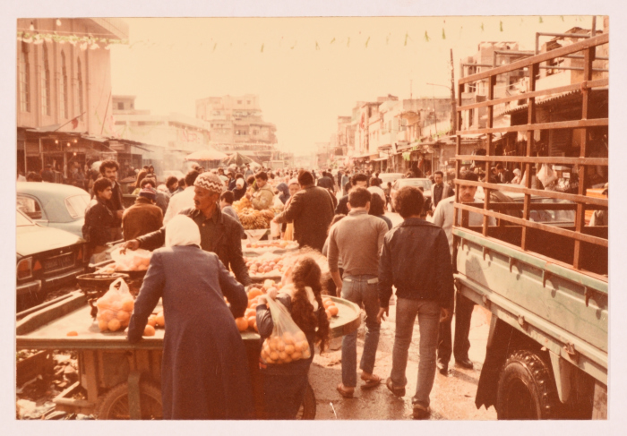 A Scene from Daily Life in a Palestinian Refugee Camp, Lebanon, 1983