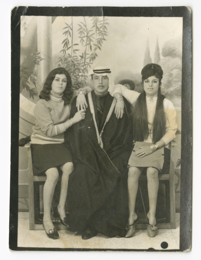 Darwish abu-Najma with His Two Daughters