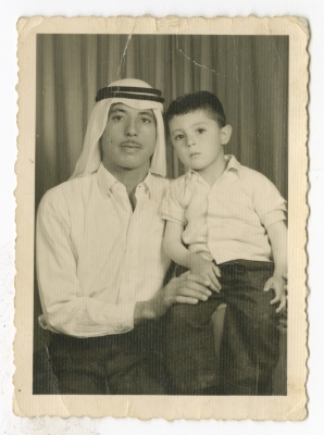 Mutlaq abu-Najma with His Father Darwish