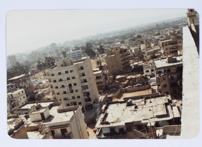 مشهد عام من مخيم صبرا للاجئين