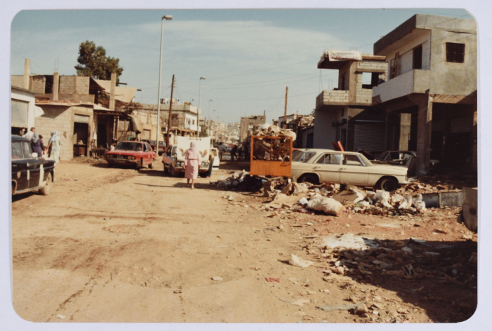 شارع في مخيم شاتيلا للاجئين