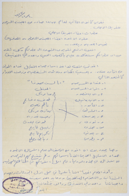 Report of the monthly theatrical committee of al-Ahli Team