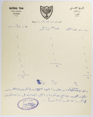 Results of the elections for the Head of al-Ahli Team in 1974