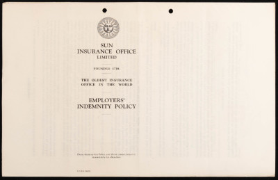 بوليصة تأمين صدرت عن مكتب صن للتأمين للمؤمن محمد شاهين