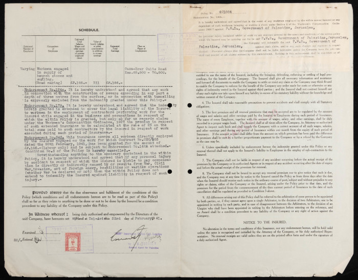 بوليصة تأمين صدرت عن مكتب صن للتأمين للمؤمن أحمد أسعد