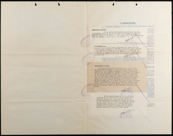 بوليصة تأمين صدرت عن شركة نيوزيلاند للتأمين المحدودة للمؤمن خليل داوود