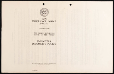 An insurance policy issued by Sun Insurance Company to the insured Mohammad Shaheen