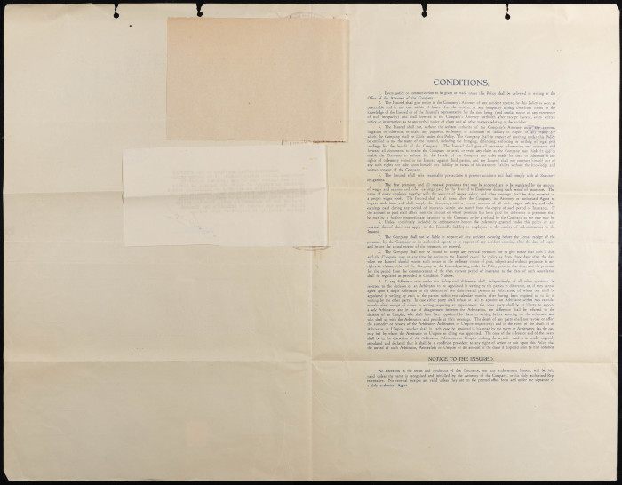 بوليصة تأمين صدرت عن شركة نيوزيلاند للتأمين المحدودة للمؤمن شركة يافا للاستثمار