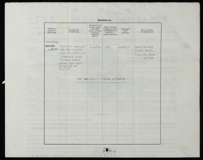 An insurance policy issued by New Zealand Insurance Company Ltd. to the insured, Jaffa Investment Company