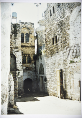 A Photograph of Old Buildings in Hebron 