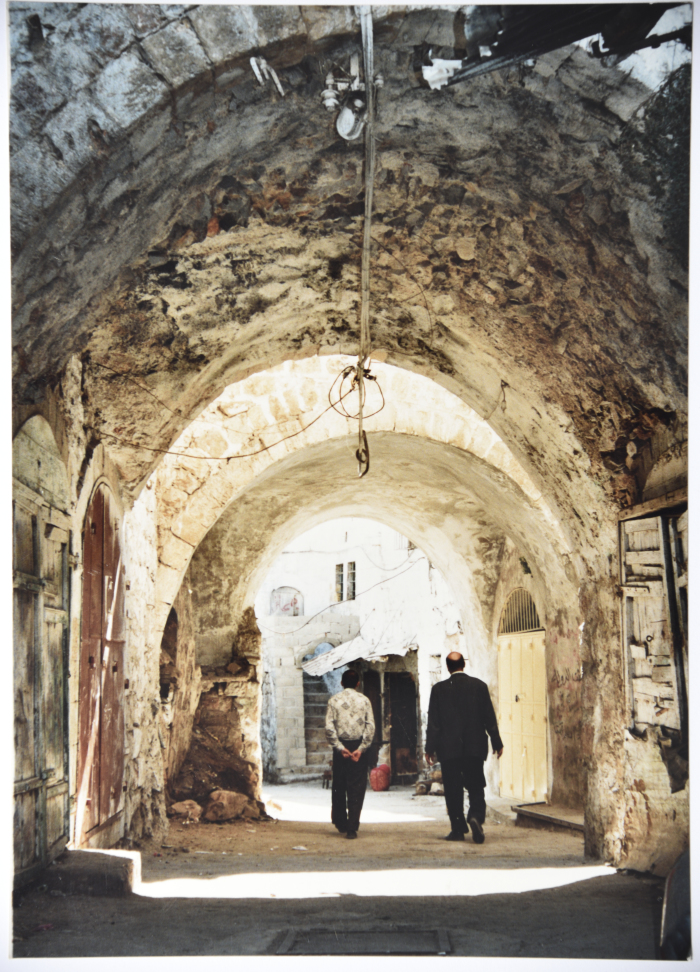 A Photograph of an Old Street in Nablus