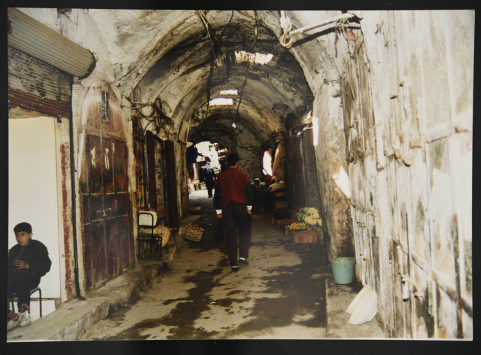 A Photograph of the Market in the Old City of Hebron, 1990-99