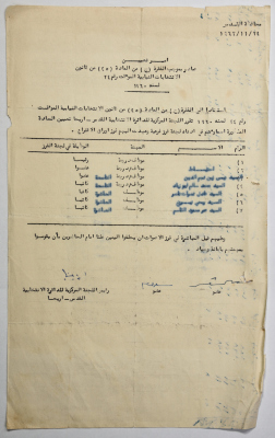 An Order Appointing a Screening Subcommittee, Jerusalem, 24 November 1962