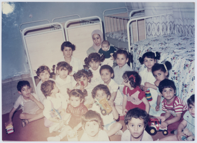 A Group of Orphans of the Red Crescent Society/Tulkarm, 1980