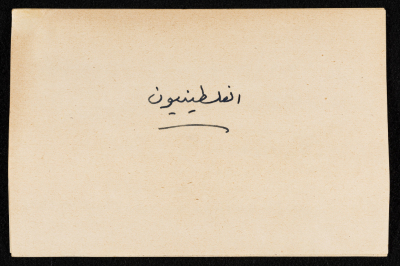 A paper Clipping Displaying the Word "Palestinians" 