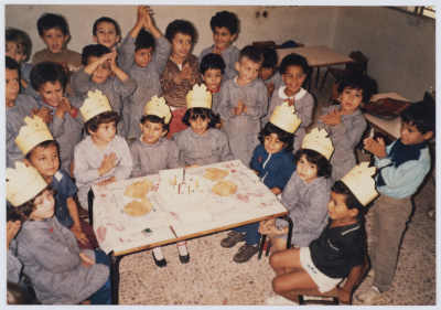 A Group of Kindergartners of the Red Crescent Society