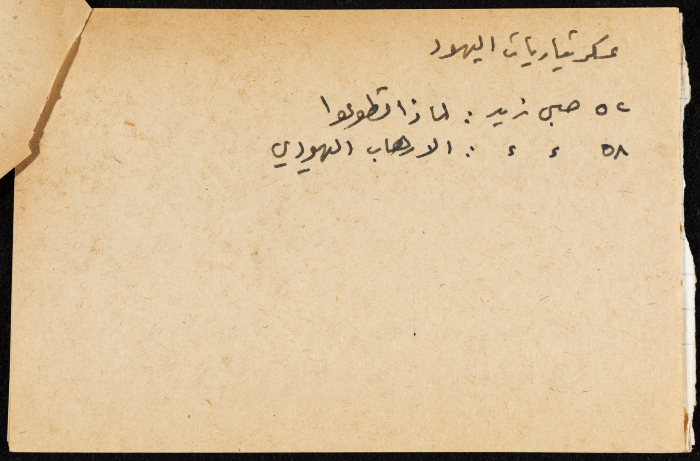 The Zionism Formations in Palestine, a Paper Clipping 