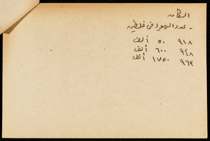 قصاصة ورقية بعنوان:السكان،الهجرة
