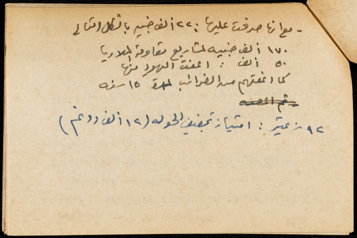 قصاصة ورقية بعنوان:الاراضي والبيع