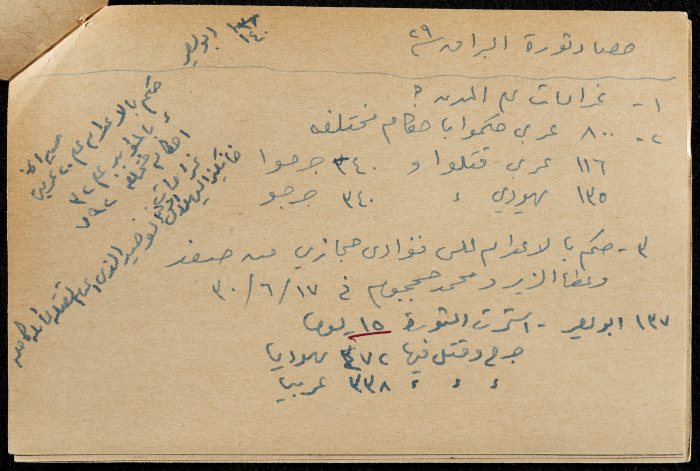 قصاصة ورقية بعنوان: ثورة البراق