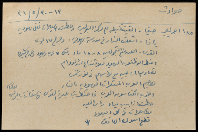 قصاصة ورقية بعنوان: حوادث