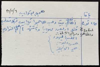 A Paper Clipping on "A Raid on Tel-Aviv"