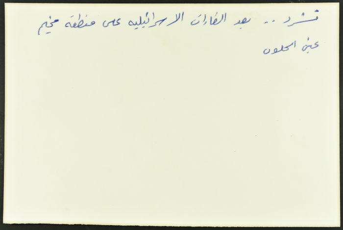امرأة في مخيم عين الحلوة، 1988