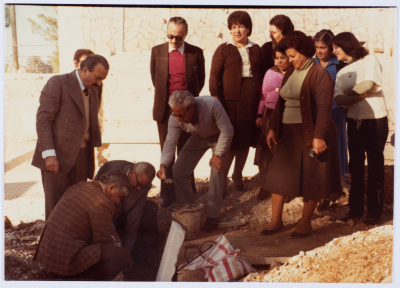 Qalandiya Camp Women Handicraft Cooperative Society construction phases since its inception in 1958