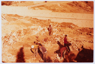 Qalandiya Camp Women Handicraft Cooperative Society construction phases since its inception in 1958