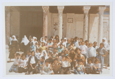 A summer camp for Qalandiya Camp Women Handicraft Cooperative Society