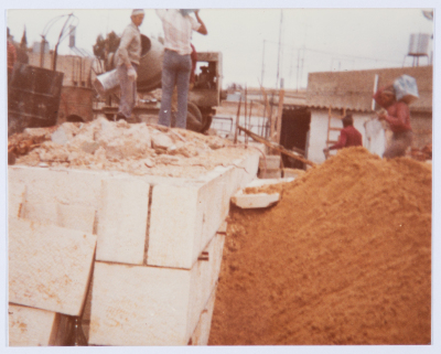 Qalandiya Camp Women Handicraft Cooperative Society construction phases since its inception in 1966