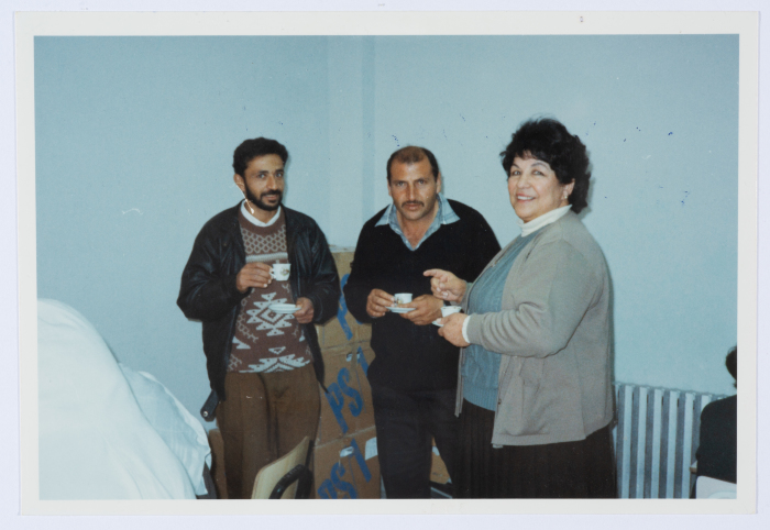 Members of the Board of Directors of Qalandiya Camp Women Handicraft Cooperative Society participating in the activities and events of the association