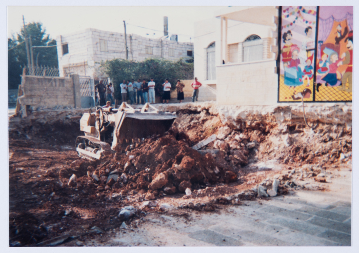 Qalandiya Camp Women Handicraft Cooperative Society construction phases since its inception in 1984