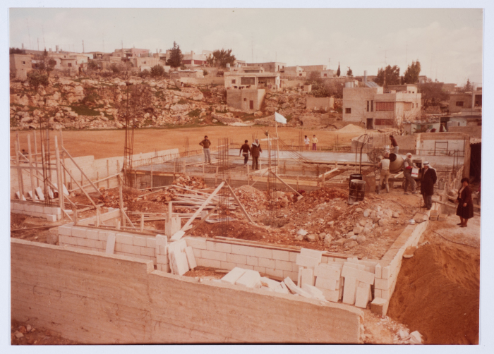 Qalandiya Camp Women Handicraft Cooperative Society construction phases since its inception in 1974
