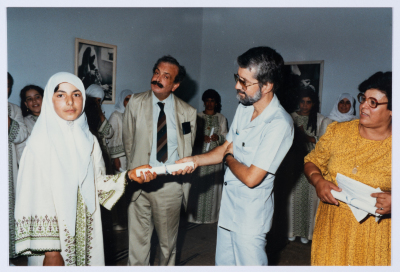 مشاركة أعضاء الهيئة الادارية في جمعية مخيم قلنديا النسائية التعاونية في نشاطات وفعاليات الجمعية