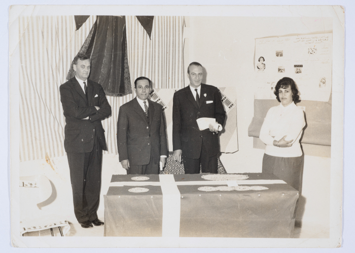 مشاركة أعضاء الهيئة الادارية في جمعية مخيم قلنديا النسائية التعاونية في إحدى المناسبات